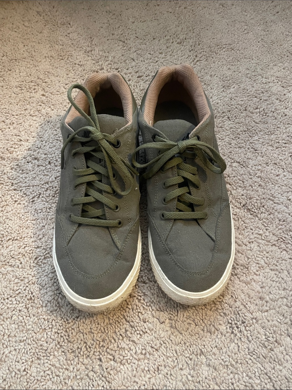 Nike Women's Olive Green Low-Top Sneakers